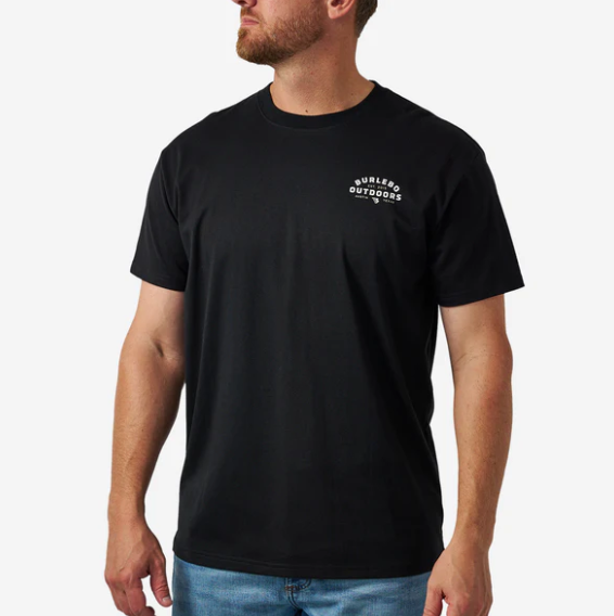 Burlebo - Short Sleeve Tee - Burlebo Outdoors Logo - Black