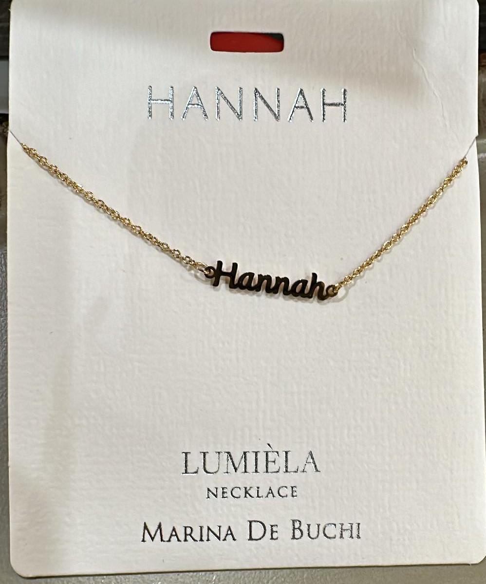 Hannah Name Necklace