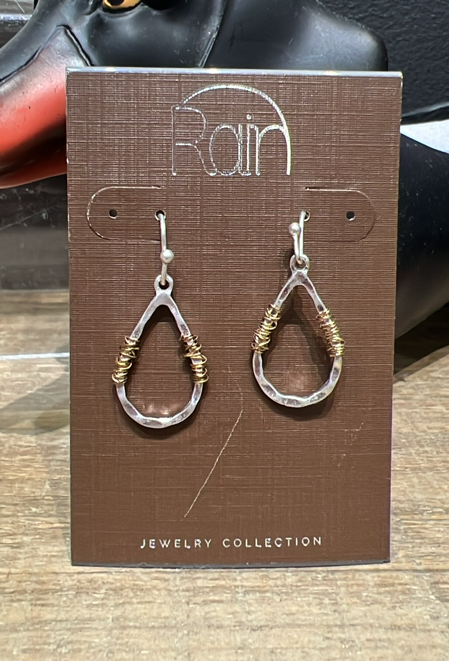 Small Wrap Teardrop Earrings