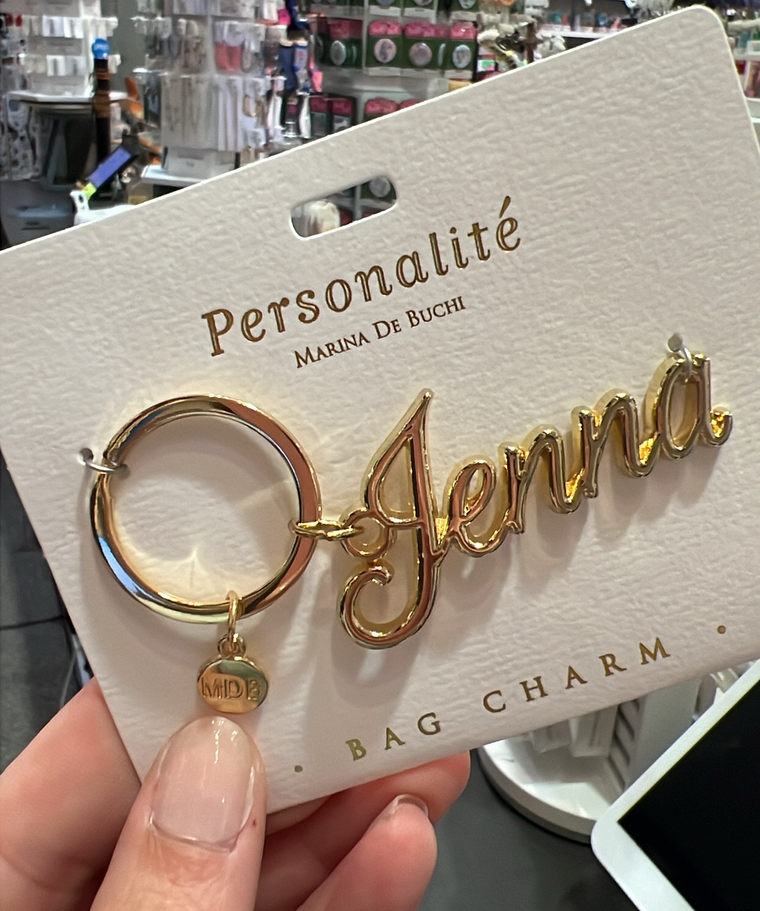 Jenna Bag Charm Keyring