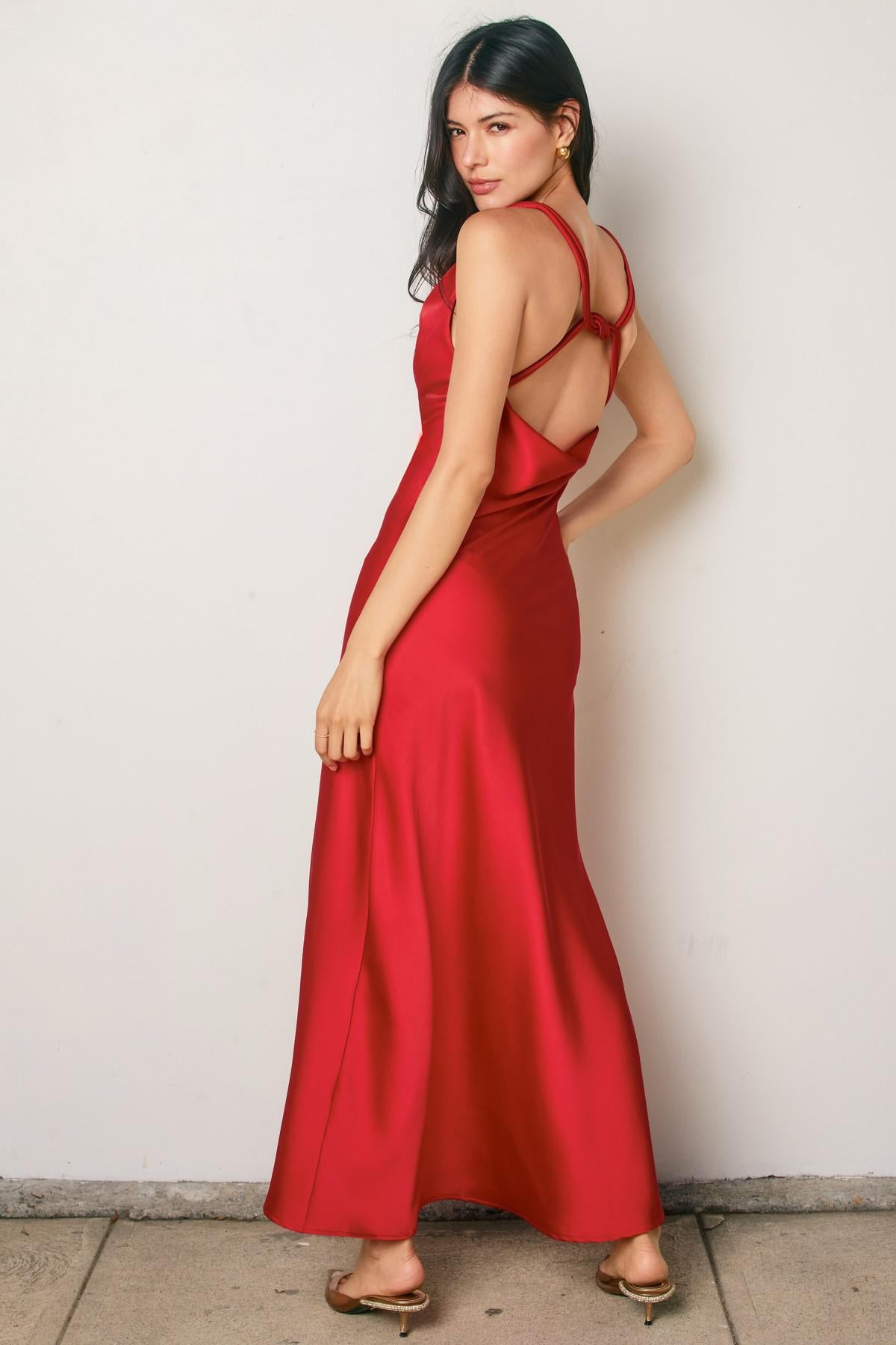 Twist And Shout Cord Strap Maxi Dress