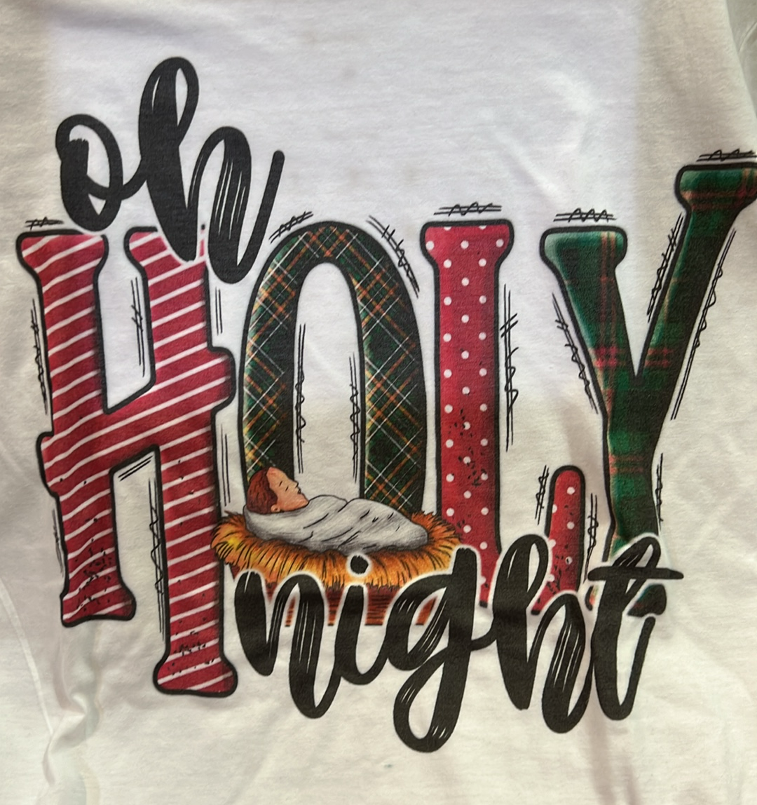Holy Night White Tee
