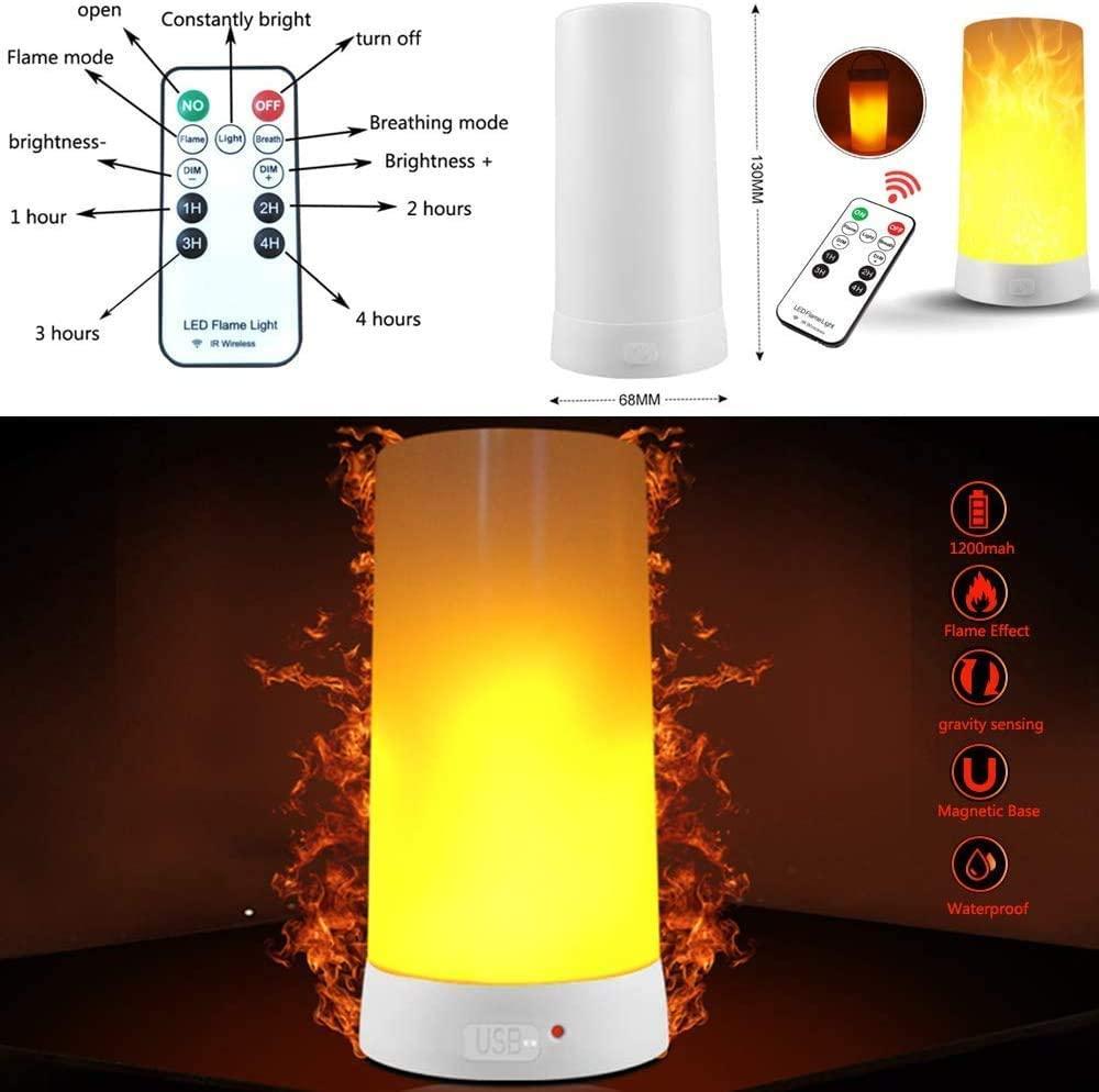 5" LED Flame Candle w/ Timer