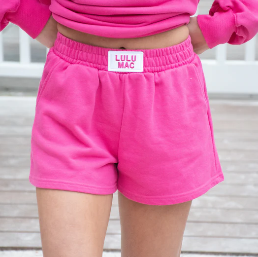 LULU MAC - Hot Pink Terry Cloth Shorts