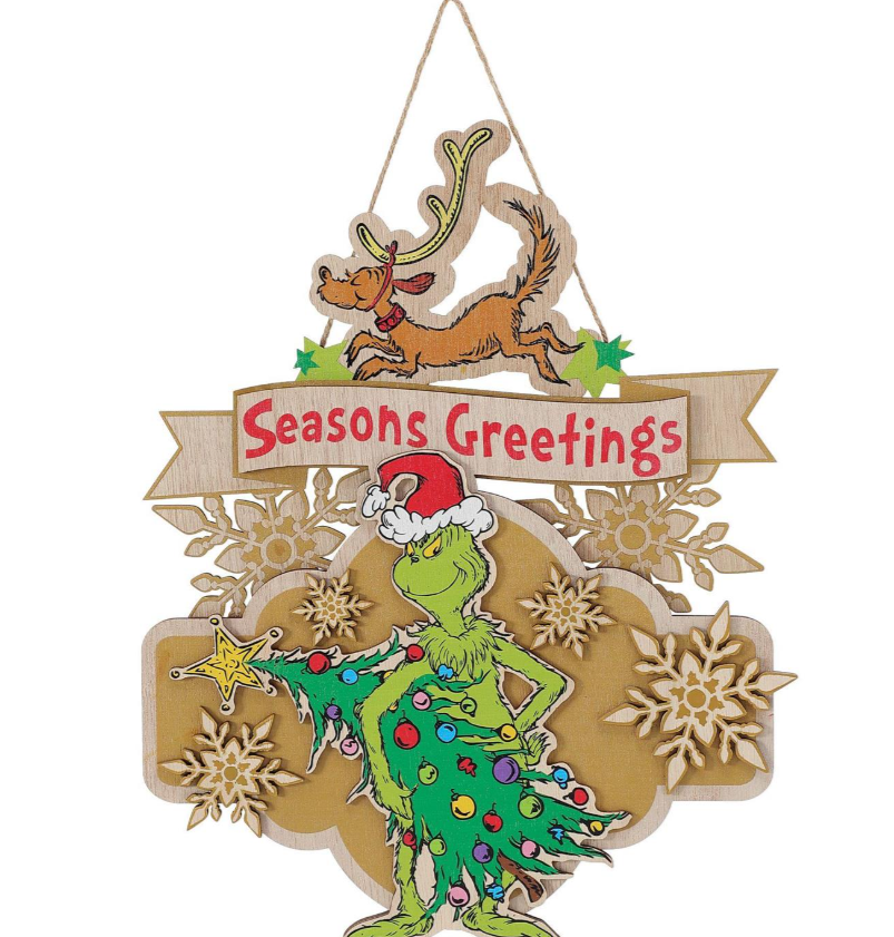 Grinch and Max Wall Decor