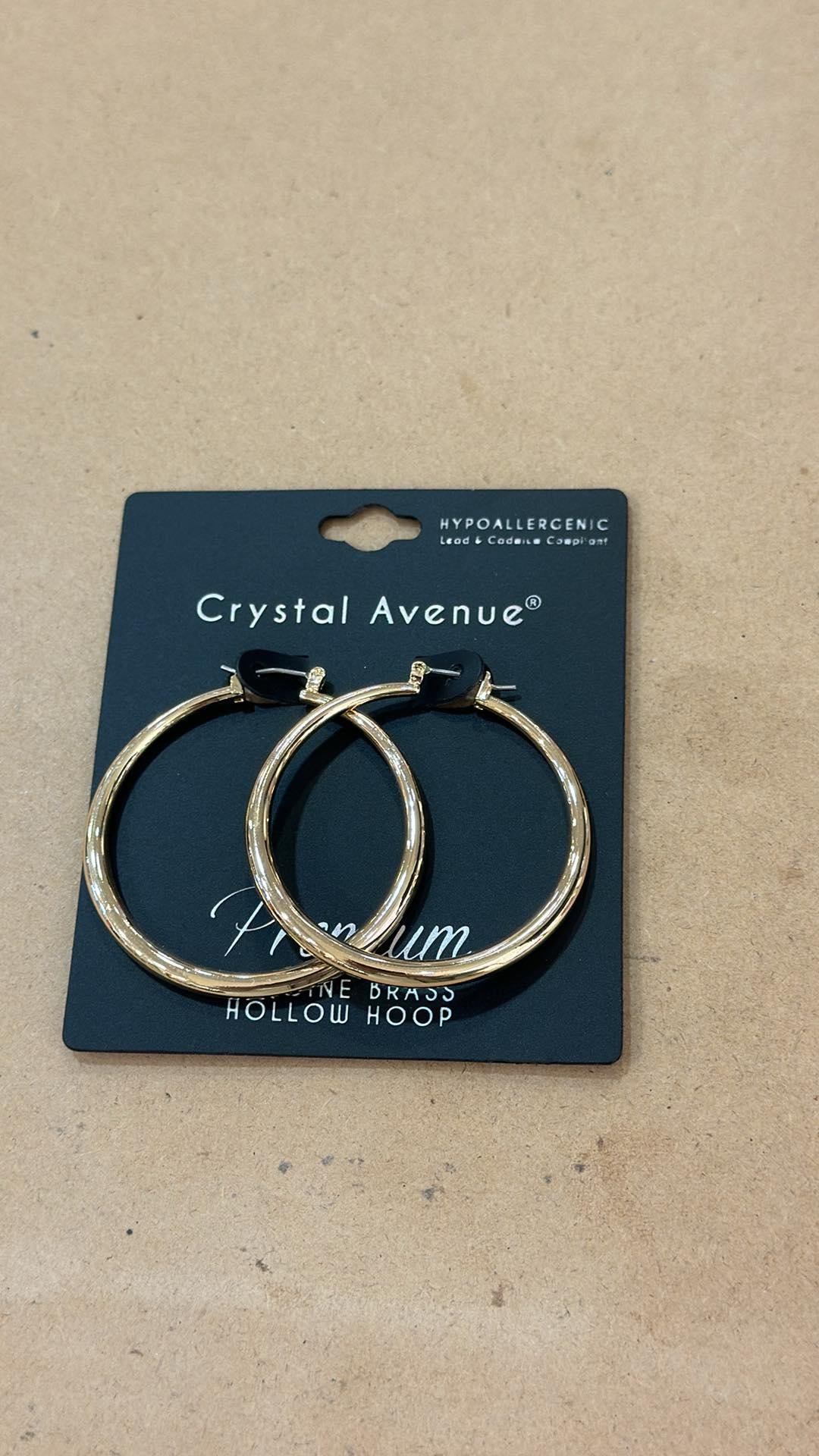 Gold Round Hoops
