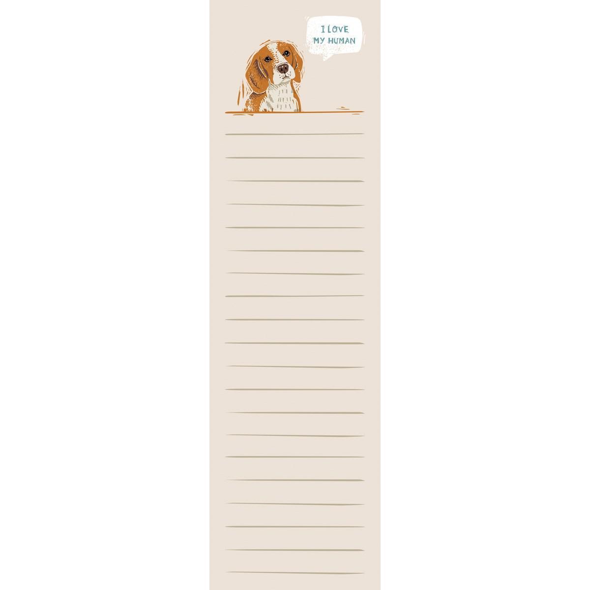 I Love My Human Note Pad