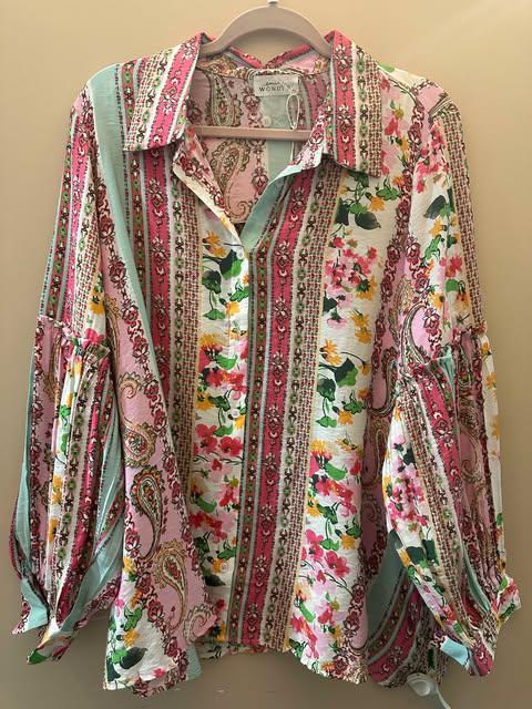 Silky Floral Texture Multi Print