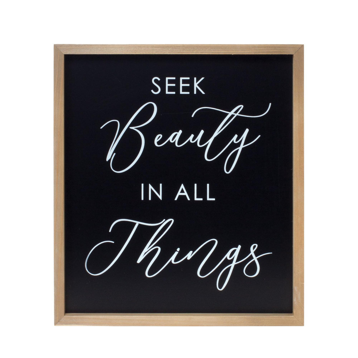 Beauty and God Plaque