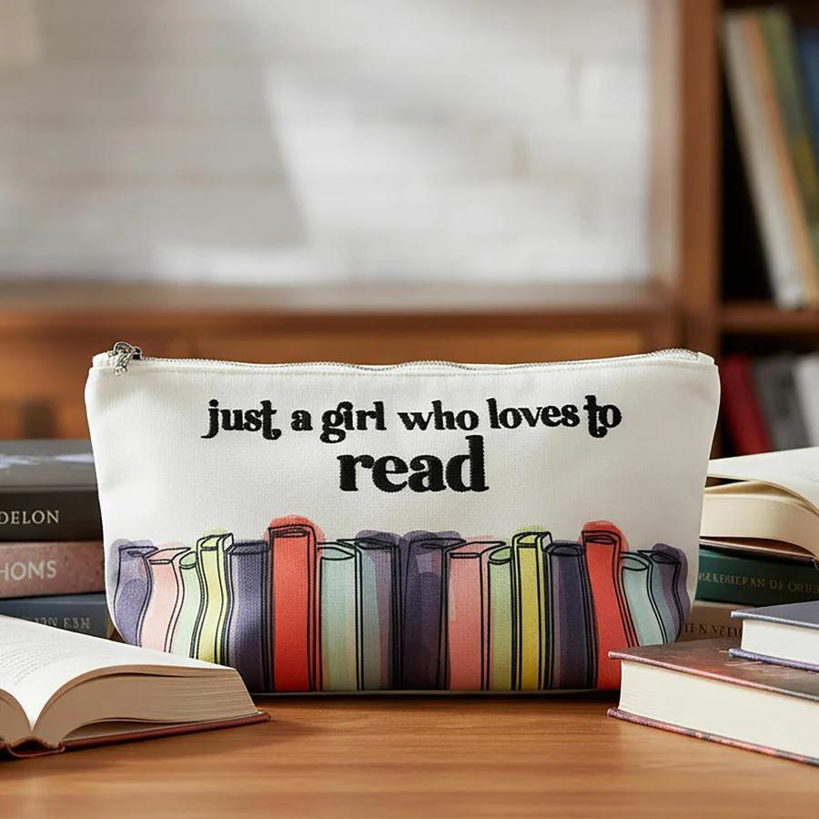 Books Zippered Pouch