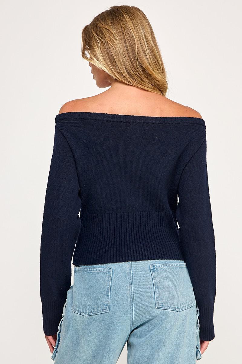 14 Number Boat Neck Sweater