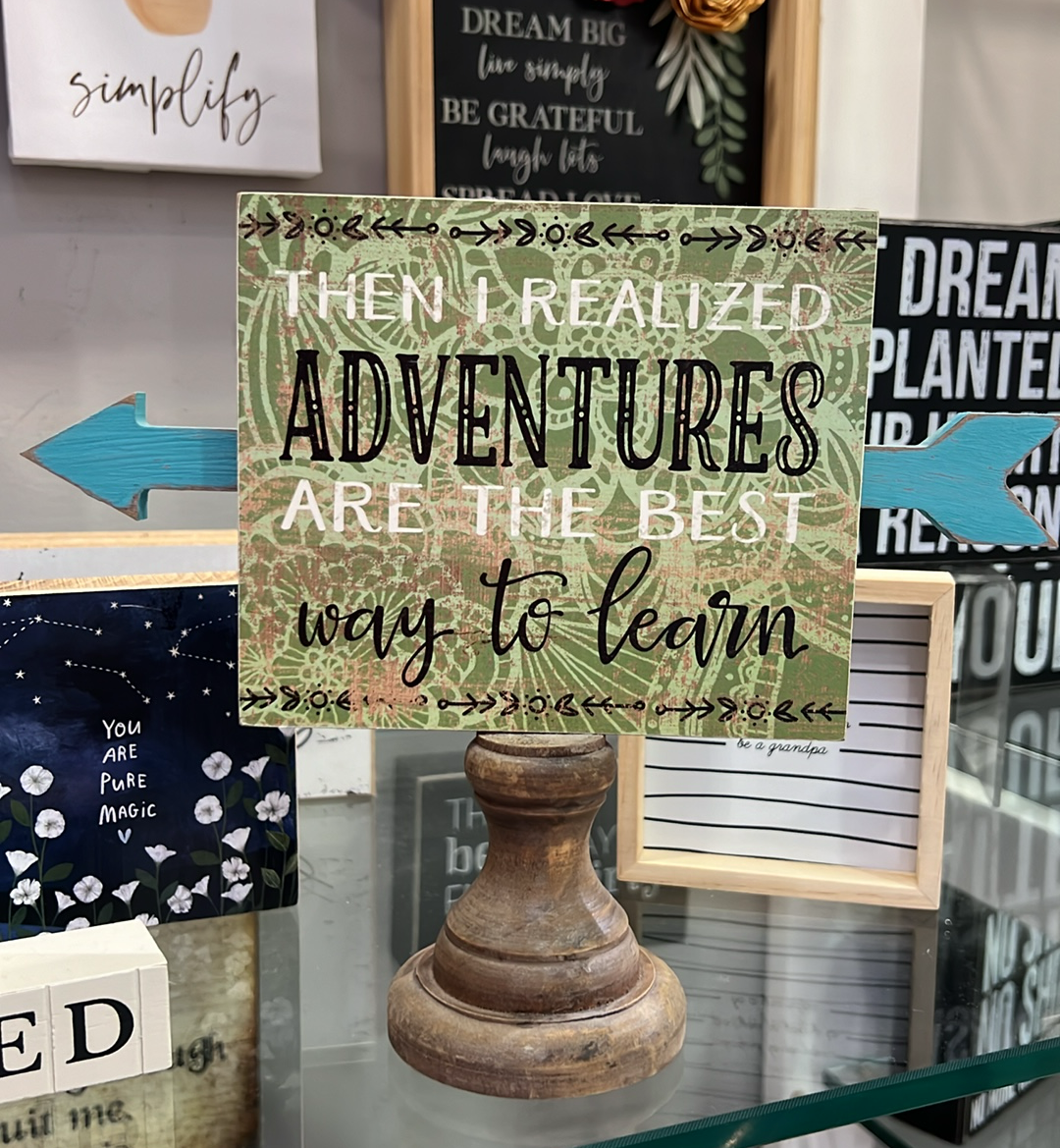 Adventures Arrow Sign