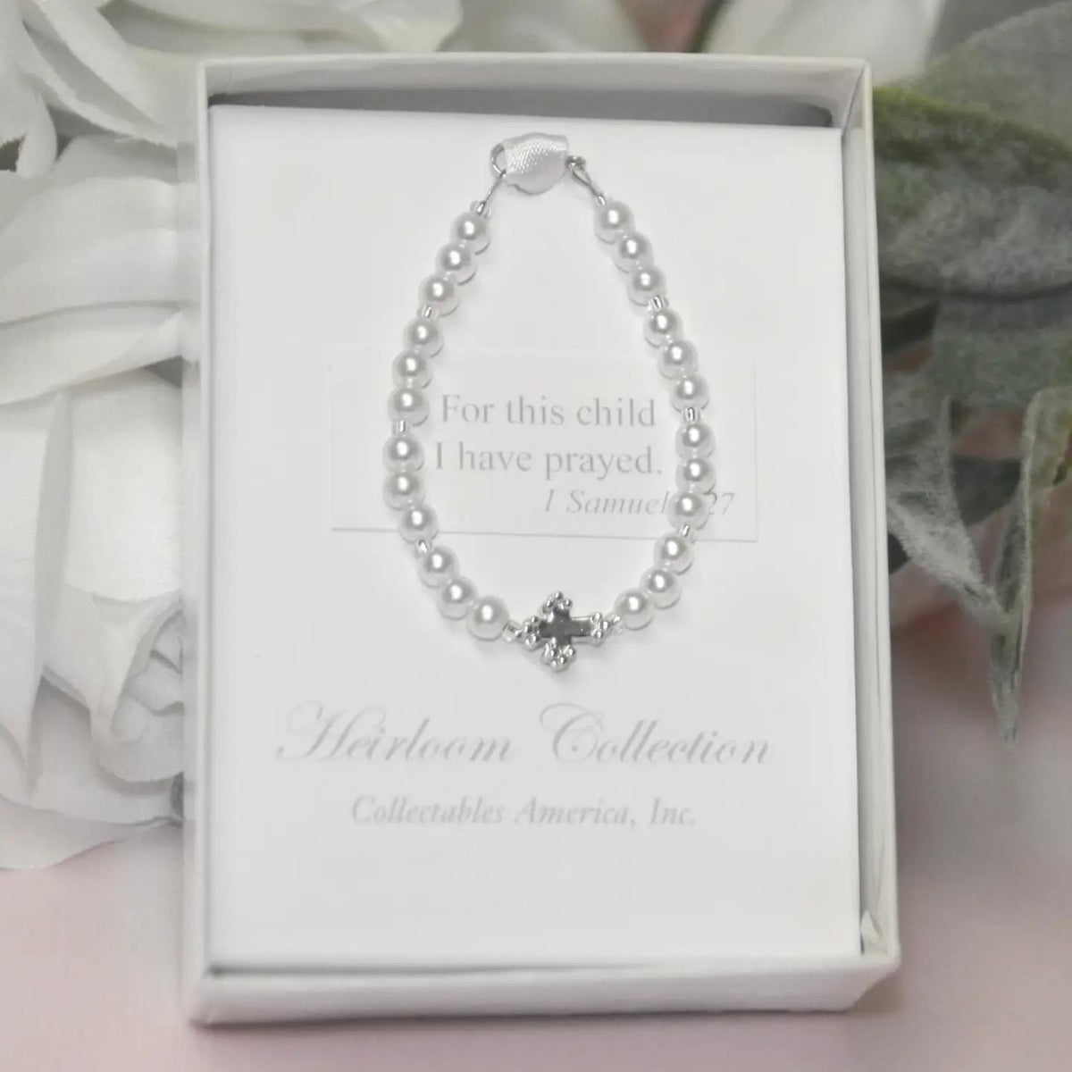 For This Child I Have Prayed Pearl Bracelet