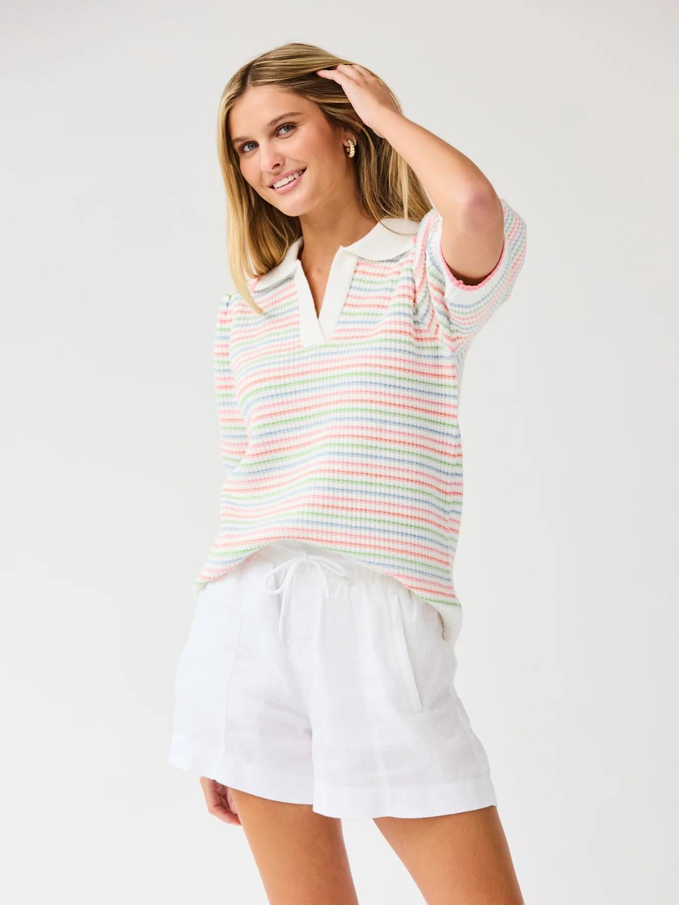 Emma Sweater | Ivory Multi