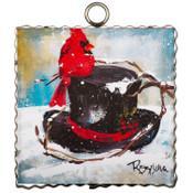 Rosie's Top Hat Cardinal Plaque