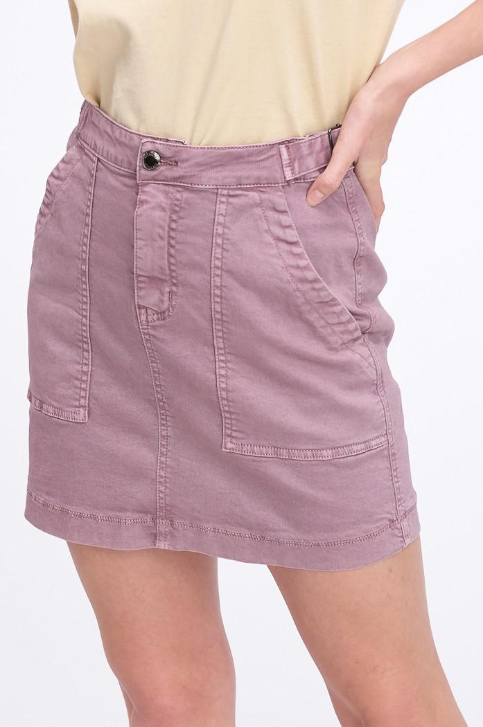 Mauve Washed Cargo Skirt