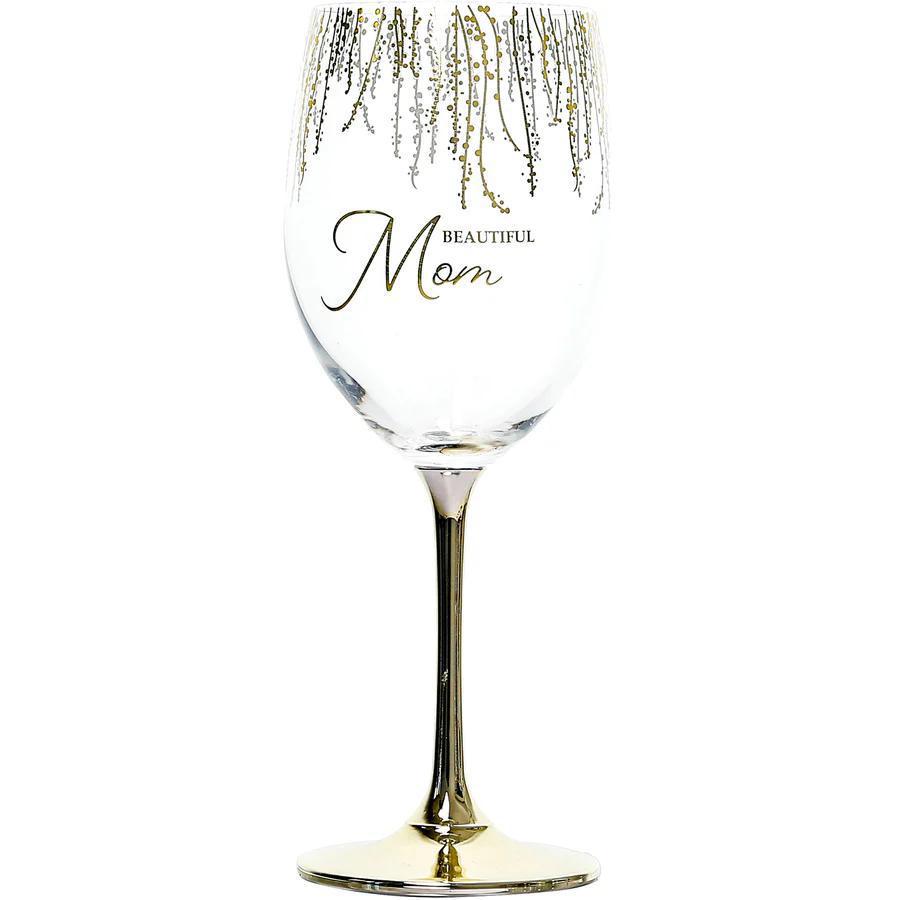 Mom Gift Boxed 19 oz Crystal Wine Glass