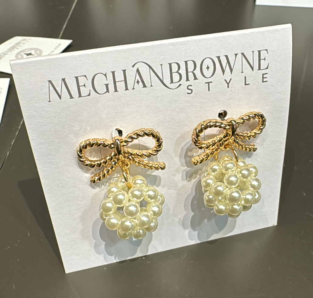 New Gold Pearl Earrings