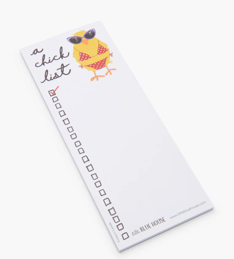 Little Blue House A Chick List Magnetic Notepad