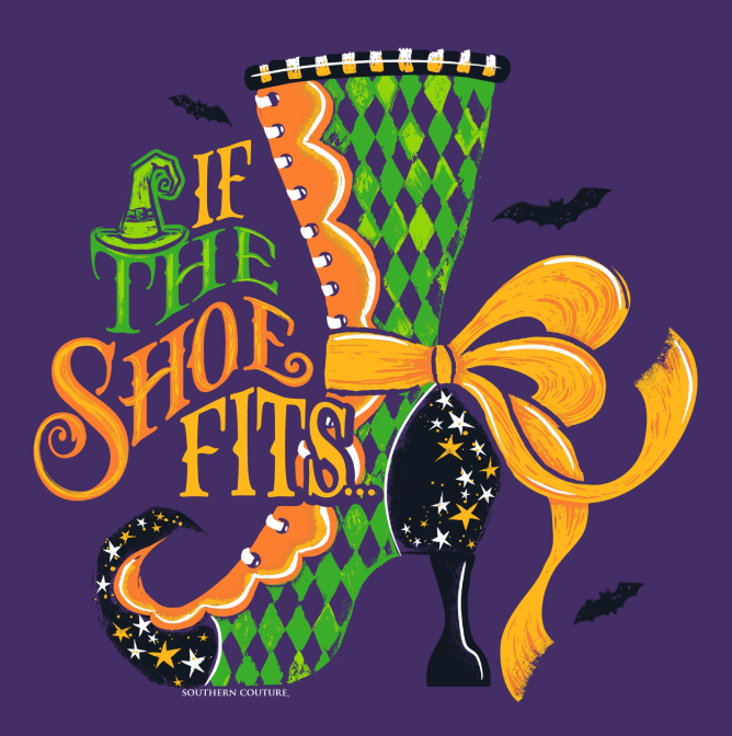 SC Soft If The Shoe Fits Front Print - Purple