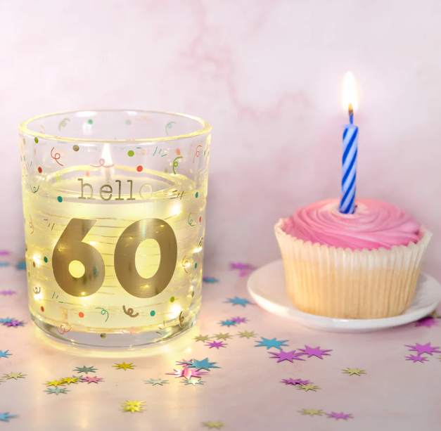 Hello Milestone Birthday 3.5oz Candle