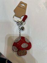 Mushroom Bling Keychain