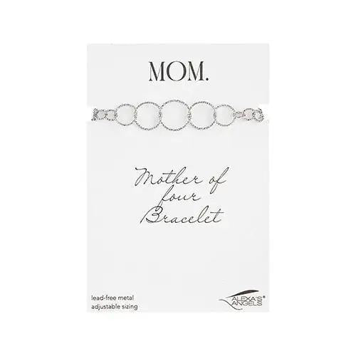 7"L Silver Mother of Bracelet
