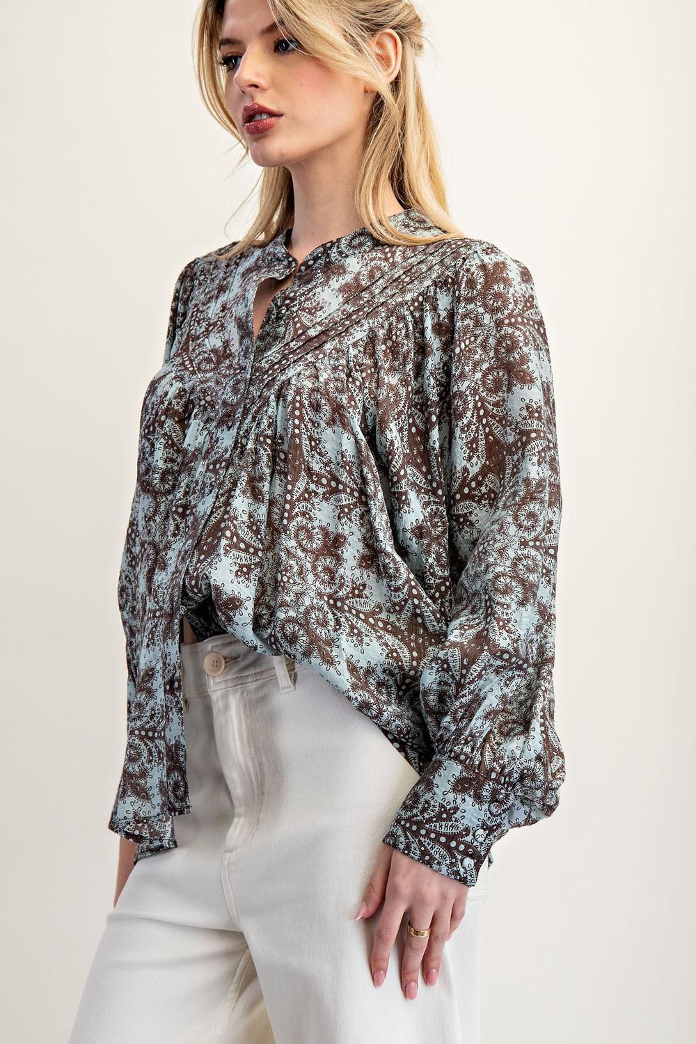 Coco Paisley Printed Blouse