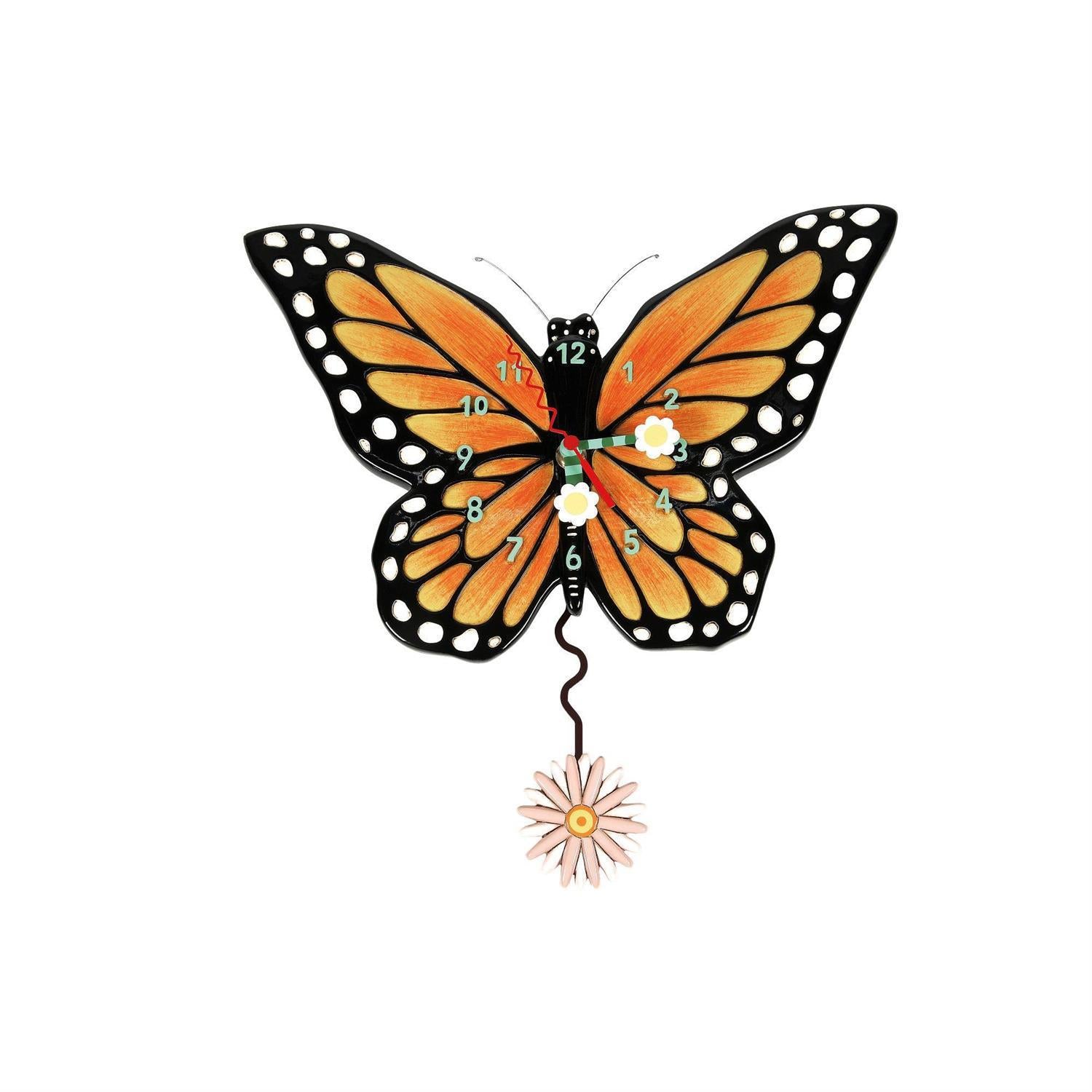 Spread Your Wings Butterfly Allen Design Clock
