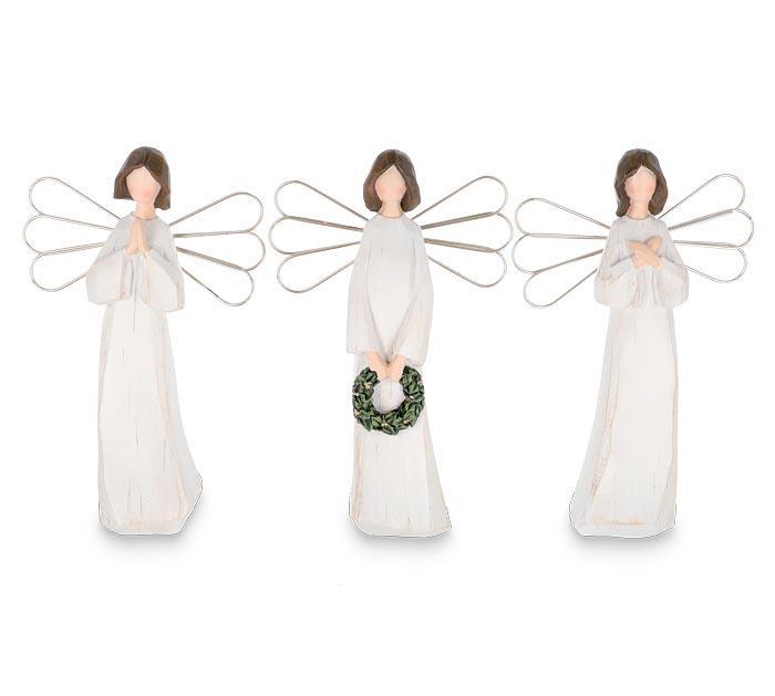 Cream Angel with Gold Wired Wings