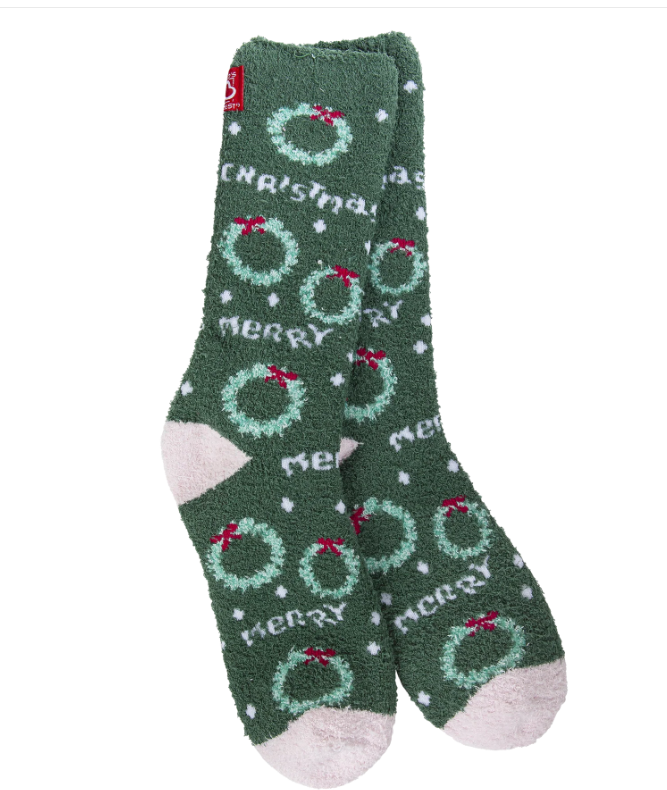 Merry Christmas Cozy Crew Socks