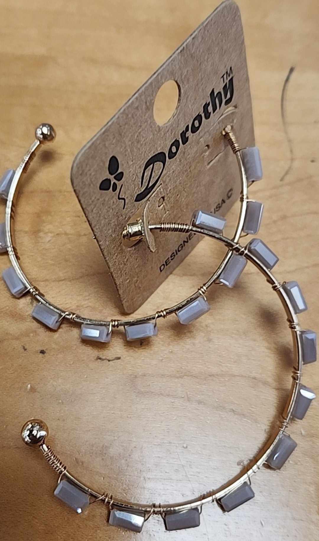 Rectangle Bead Earrings