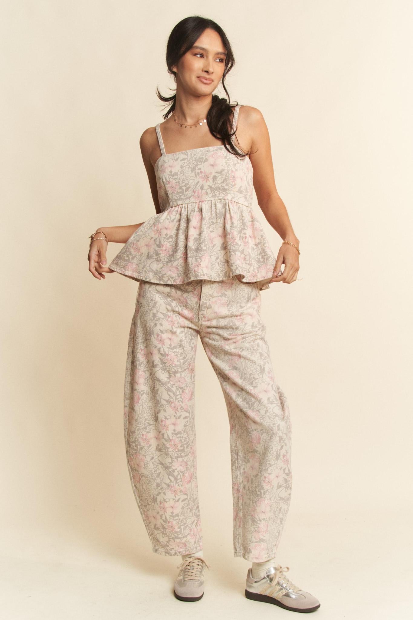 Sleeveless Shoulder Strap Leopard Print Top