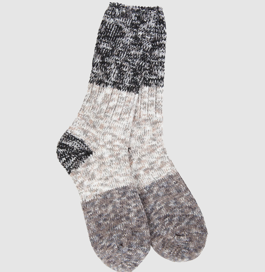 Stone Weekend Ragg Crew Colorblock Socks