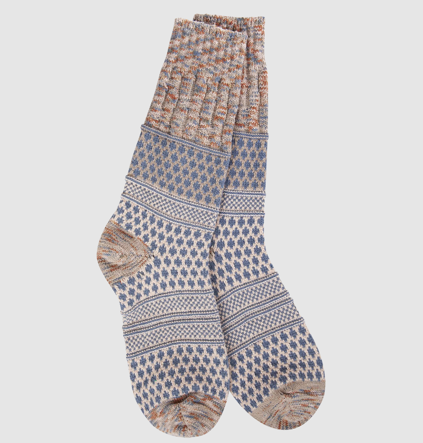 Weekend Gallery Textured Crew Socks
