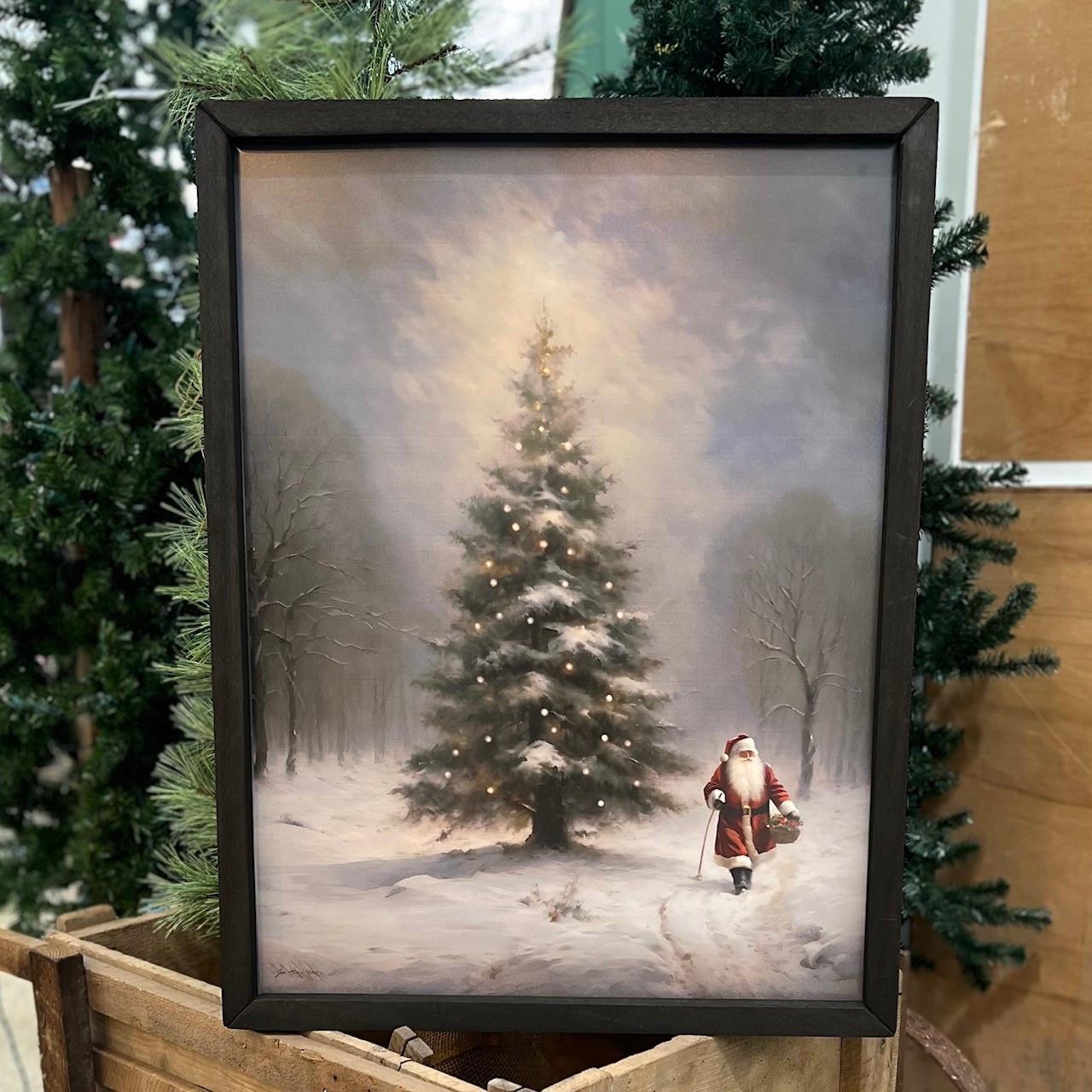 Santa's Arrival 18x24 Box Frame