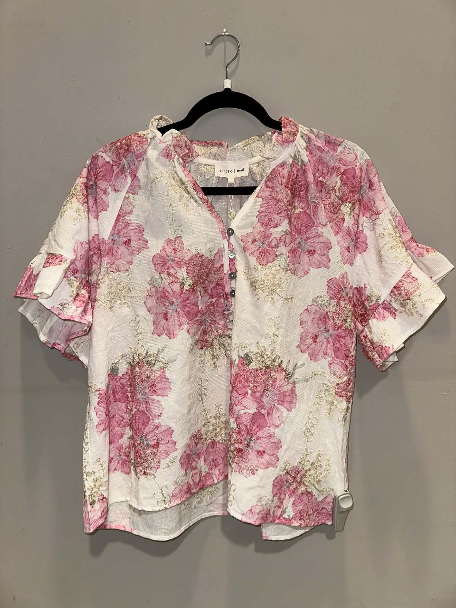 Pink Dolman Short Sleeve Shirt