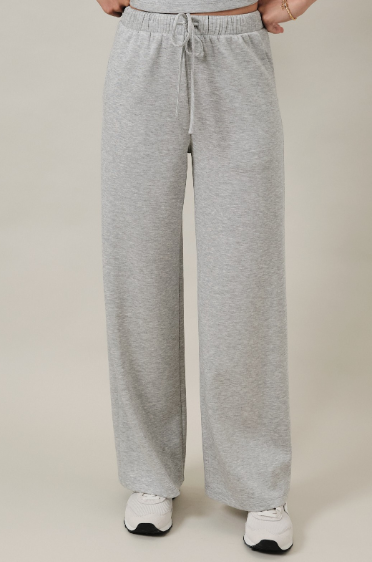 Elastic Waist Band Contoured Back Yoke Wide Pants