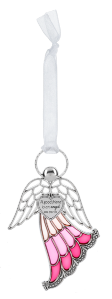 Stained Glass Angel Ornament