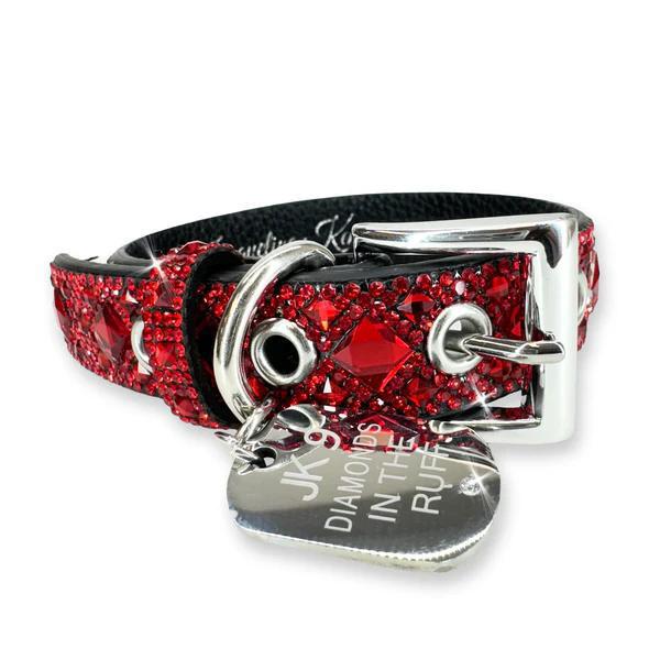 Diamond in the Ruff Dog Collar - RED