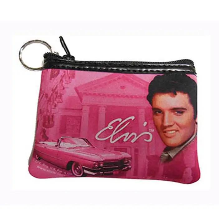 Elvis Coin Purse Keychain