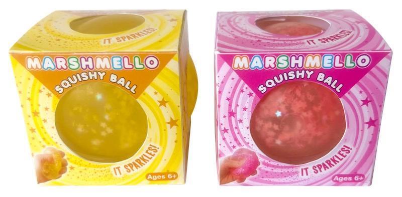 Zorbitz Marshmello Sparkle Squishy Ball
