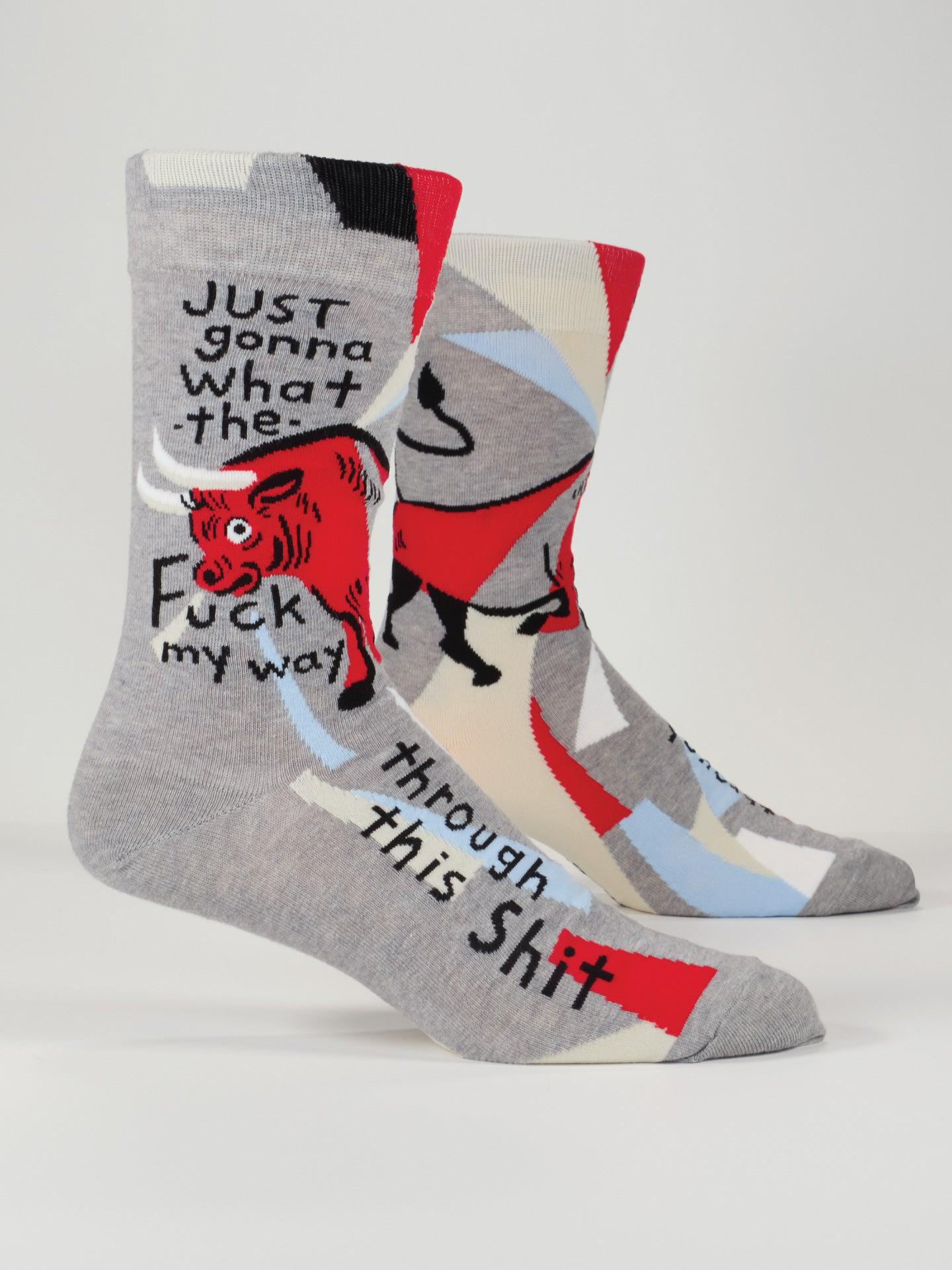 Just Gonna What The Fuck My Way Through This Shit Men's Socks