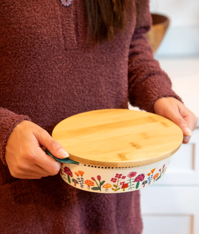 Bake & Take Ceramic Dish - Love Mushroom