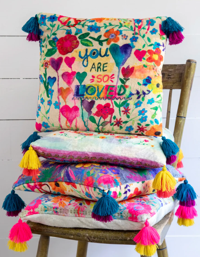 Double-Sided Cozy Throw Pillow - You Are So Loved