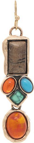 Multi Gem Artisan Earrings
