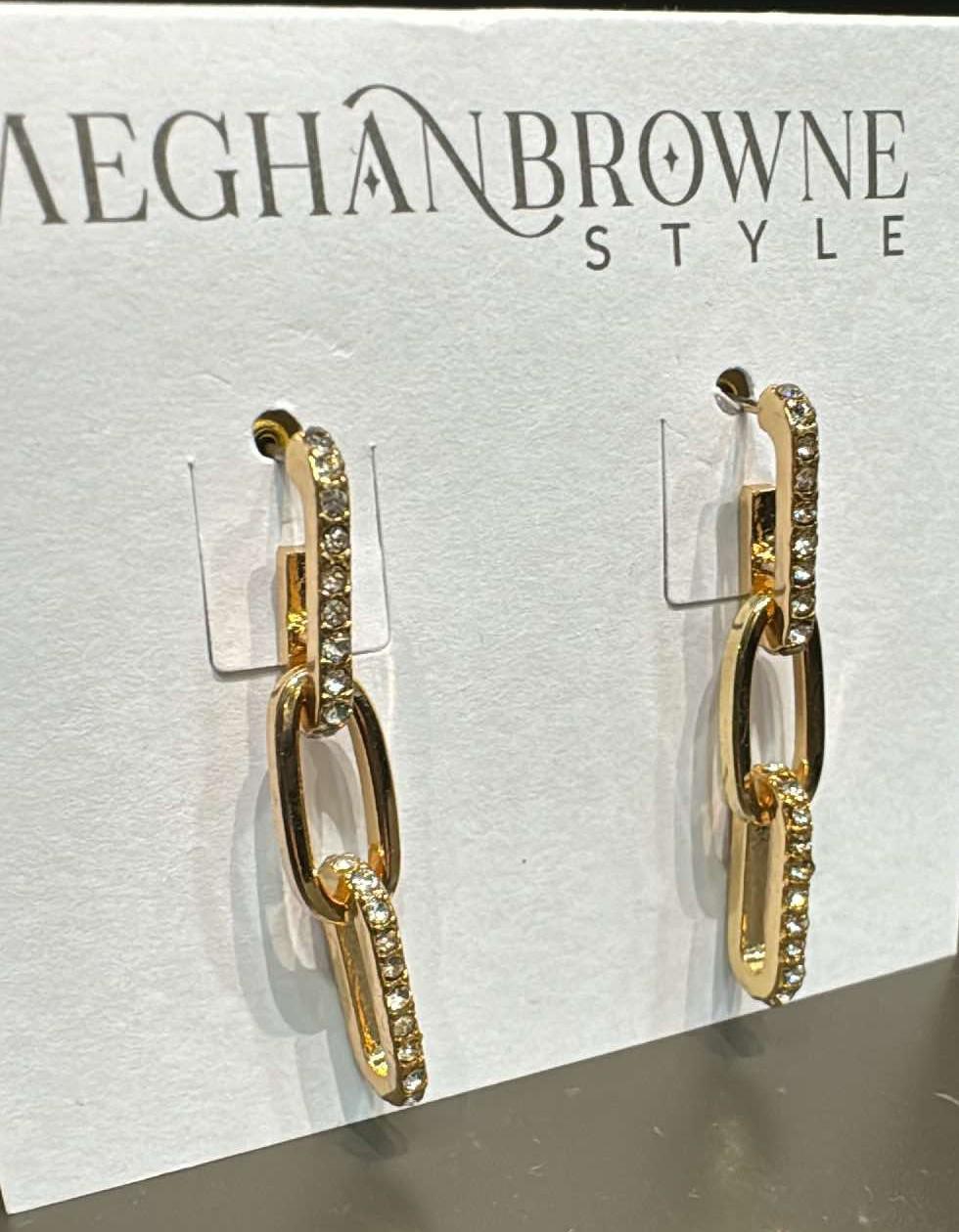 Rock Gold Earrings
