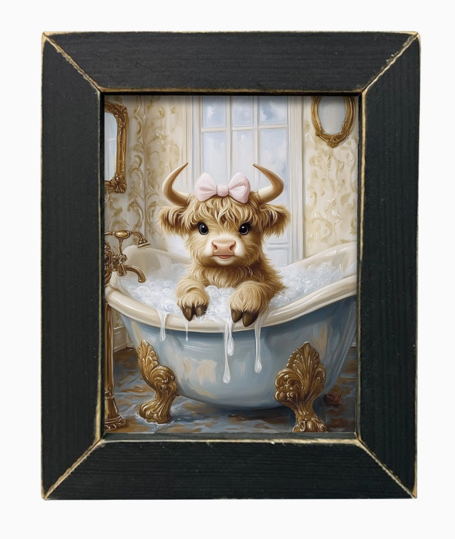 Funny Bathtub Framed Images