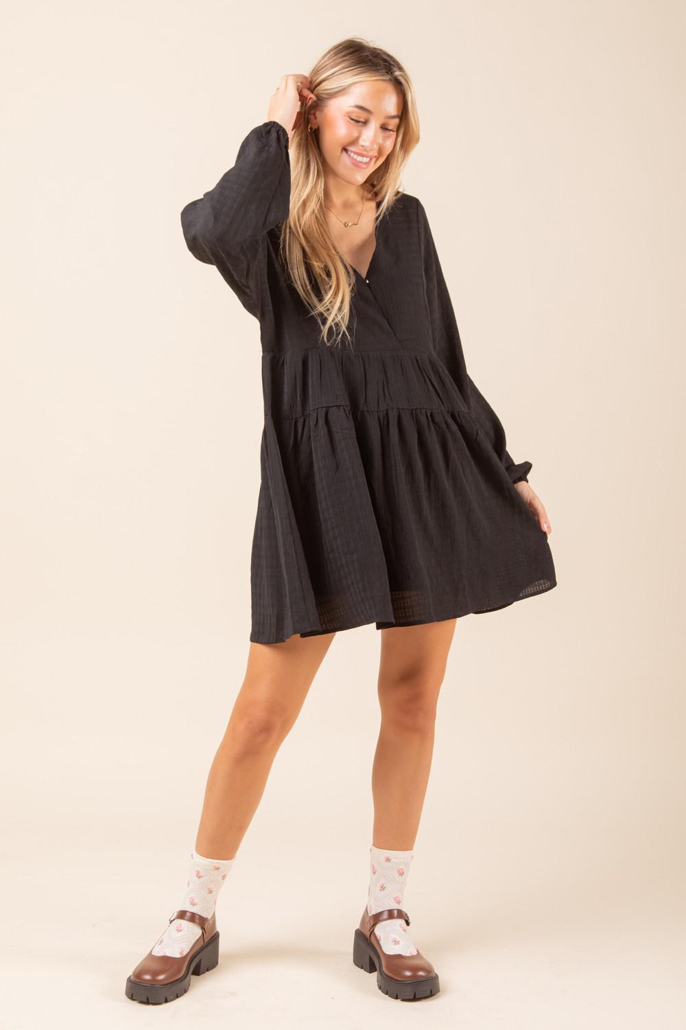 Wrap Woven Mini Dress