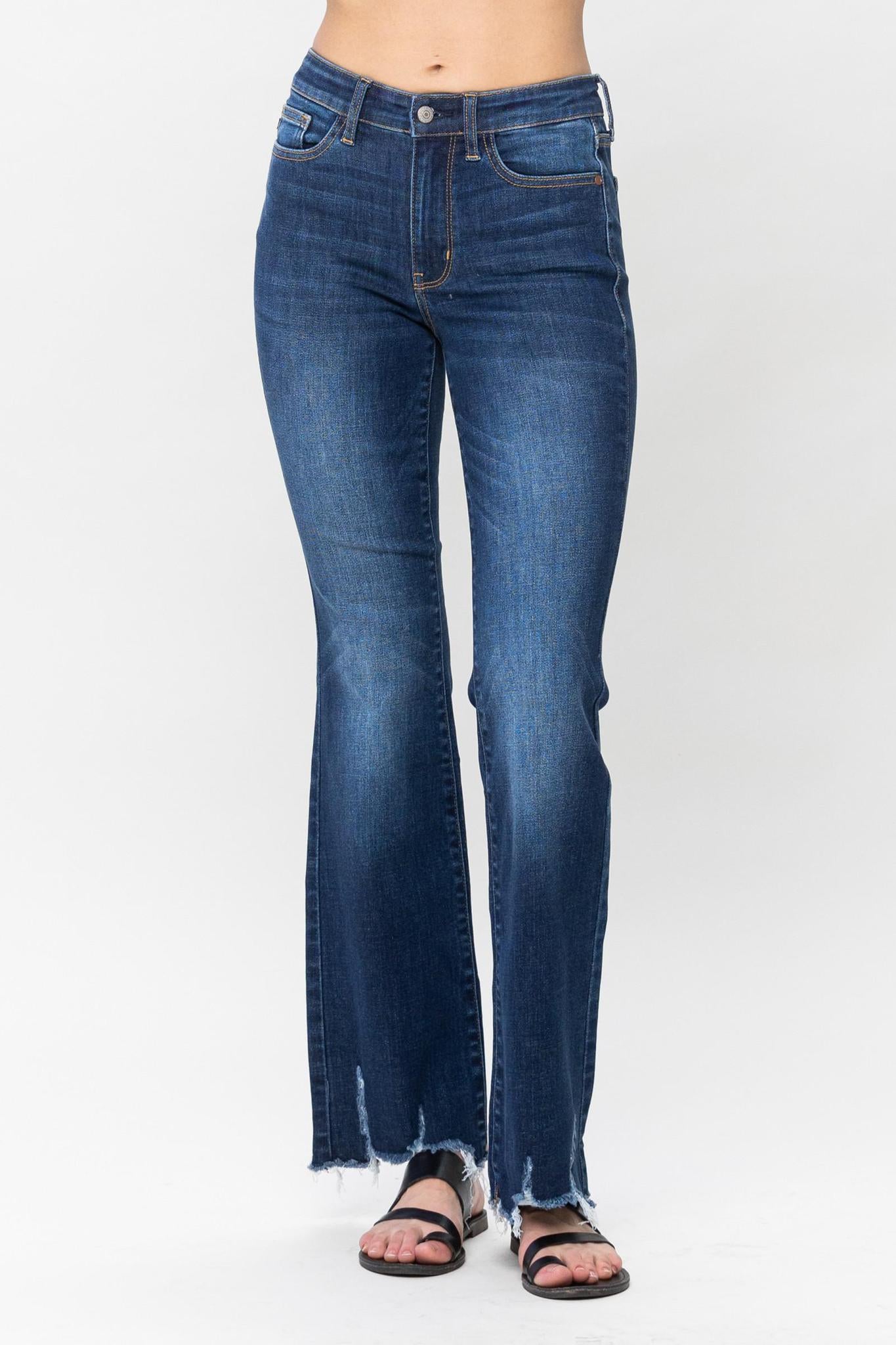 Judy Blue Distressed Hem Bootcut